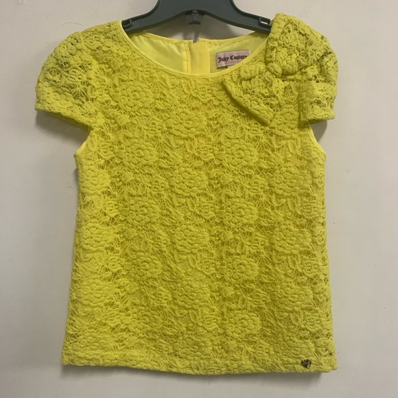 Juicy Couture Girls Dentelle Bow Blouse - Picture 1 of 9